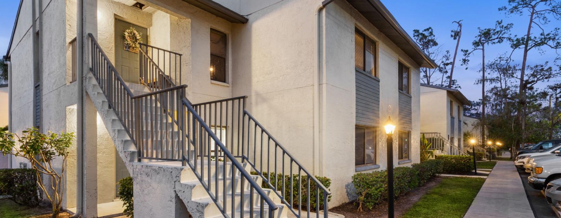 a house with a staircase