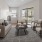 a living room with a large glass door